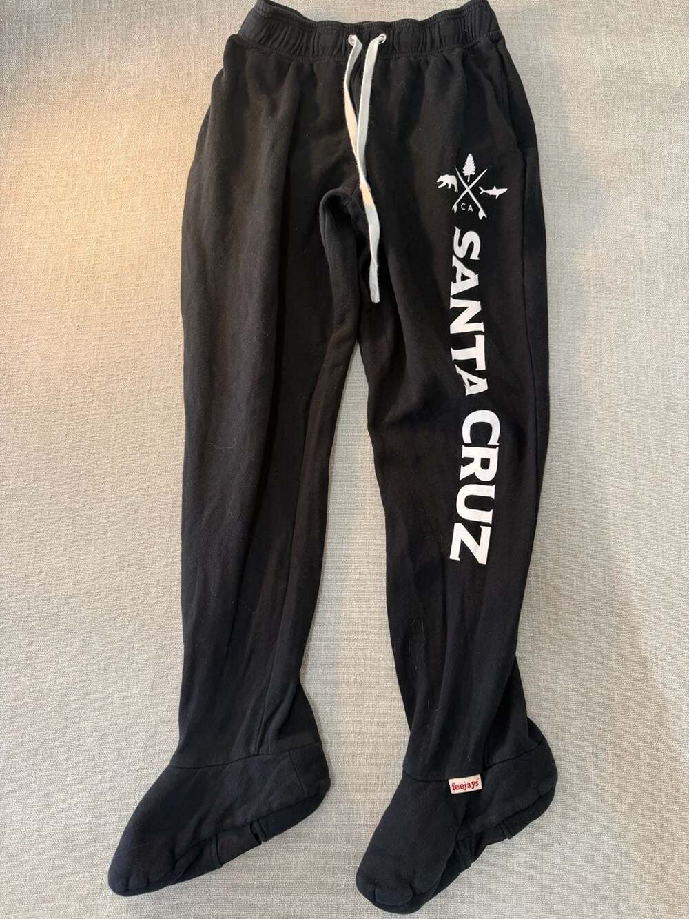 feejays Santa Cruz Sweatpants with Built-in Feet Size M